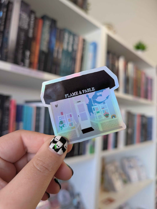 Flame & Fable Storefront Stickers