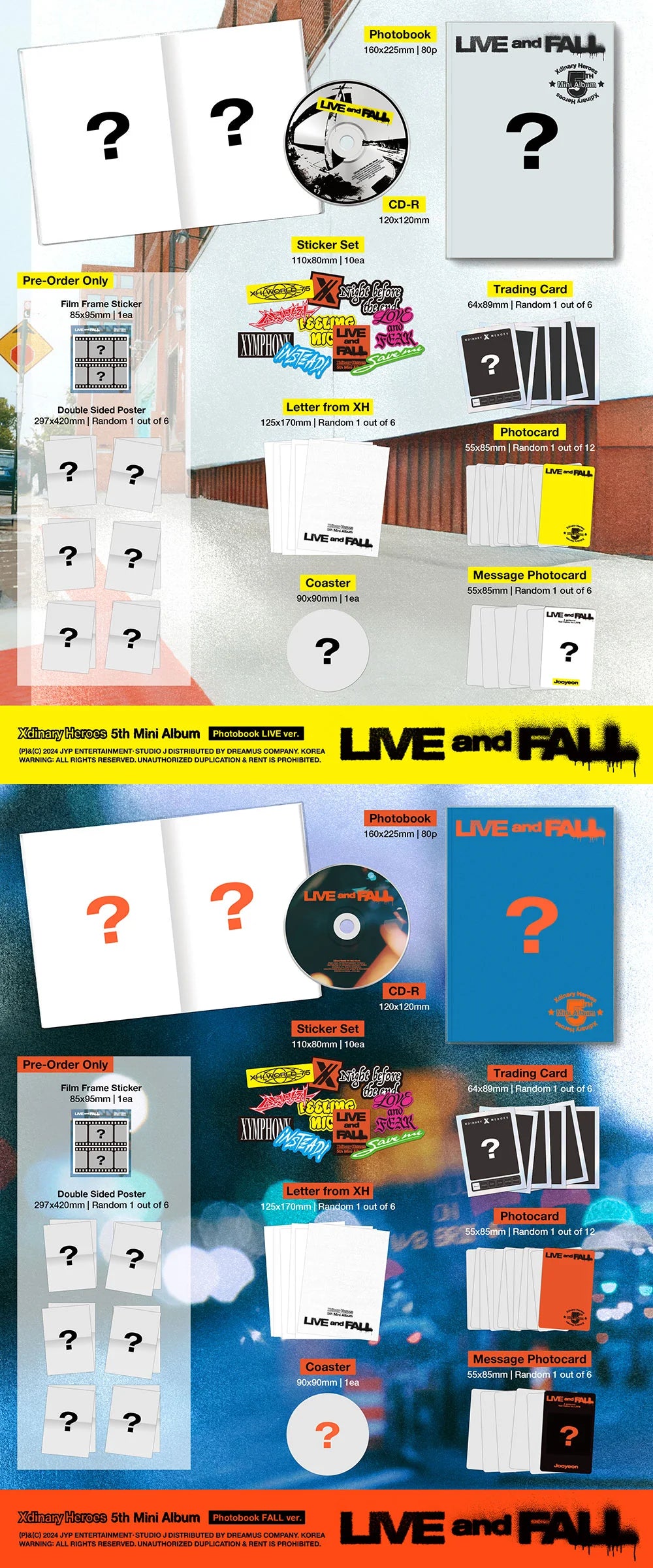 Xdinary Heroes LIVE and FALL (Random Ver.)