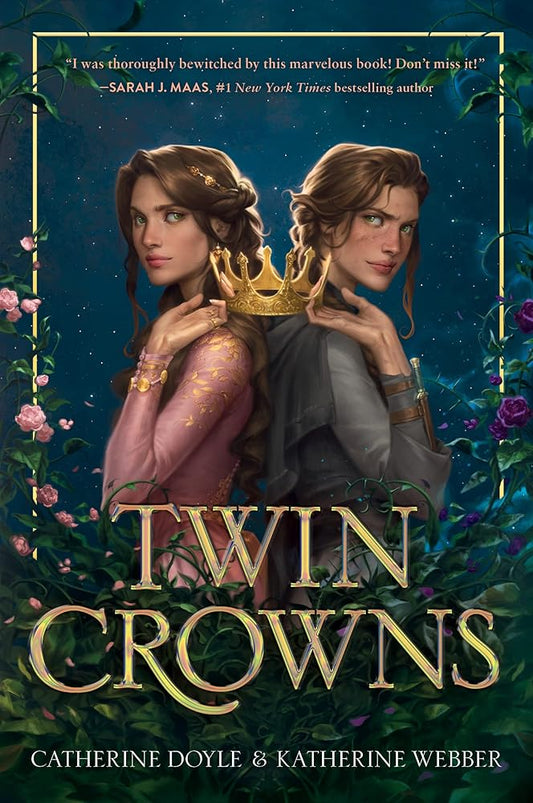 Twin Crowns: A YA Fantasy Rom-Com of Royal Sisters and Witches cover image