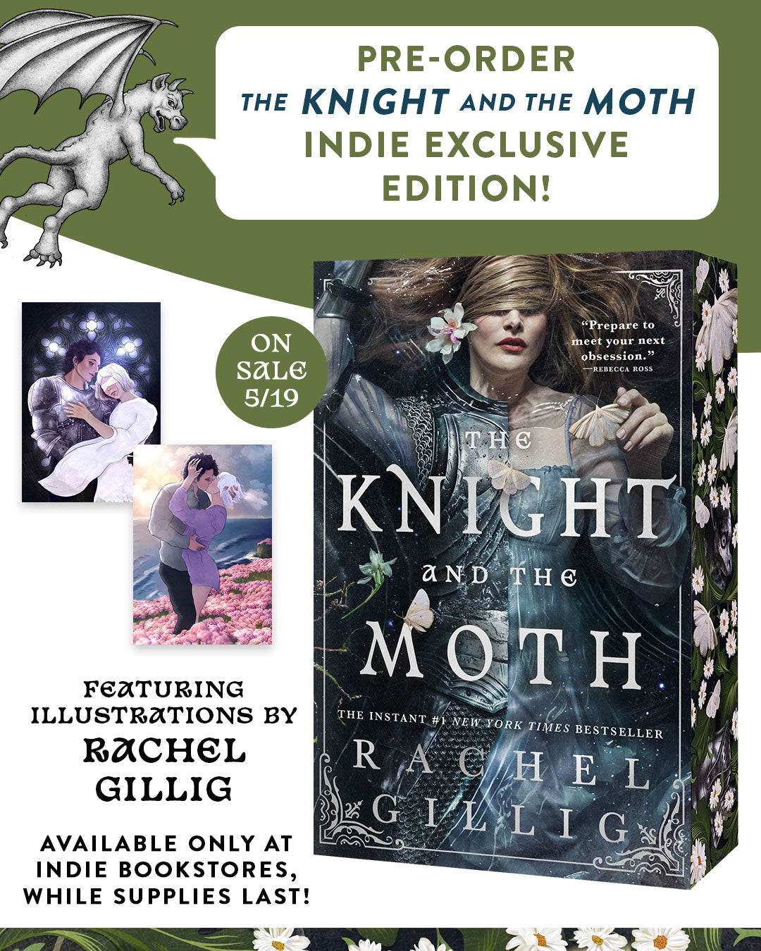 [PREORDER] The Knight and the Moth (Indie Exclusive Edition) by Rachel Gillig