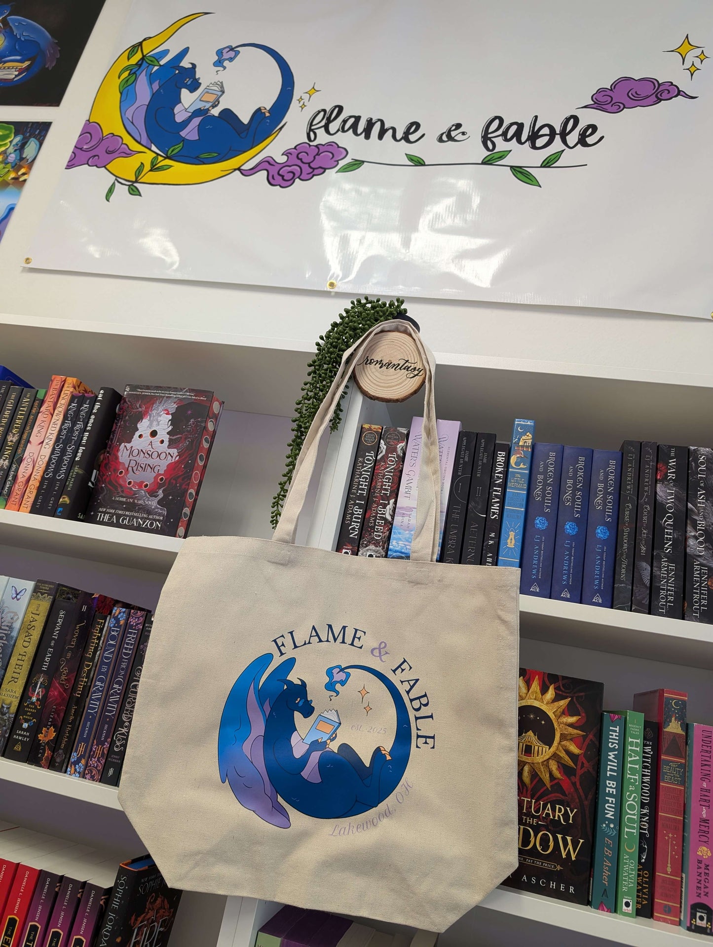 Flame & Fable Tote Bag
