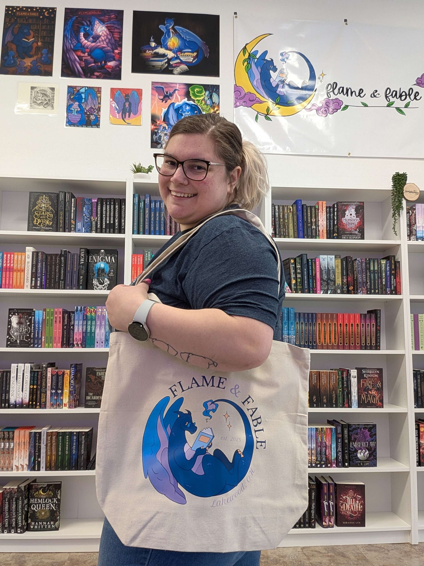 Flame & Fable Tote Bag