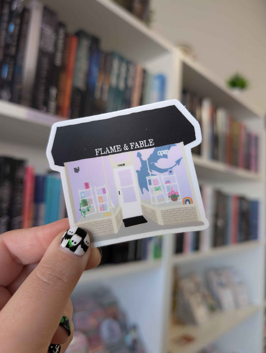 Flame & Fable Storefront Stickers